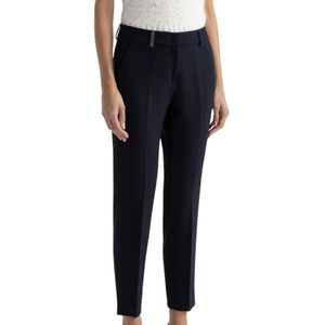 Peserico, Dames, Broeken, Blauw, Maat: 2XS Katoen,