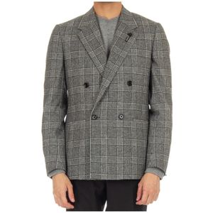 Lardini, Heren, Jassen, Veelkleurig, Maat: S Wol,