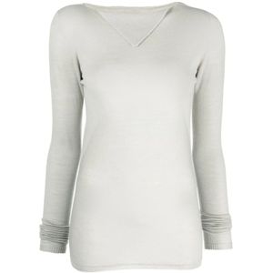 Rick Owens, Dames, Truien, Beige, Maat: S Wol,