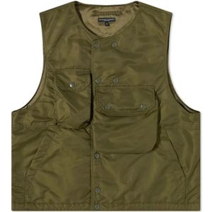 Engineered Garments, Heren, Jassen, Groen, Maat: M Satijn,