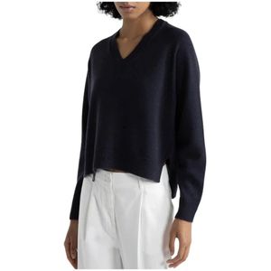 Peserico, Dames, Truien, Blauw, Maat: XS Zijde,