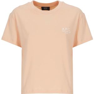 A.p.c., Dames, Tops, Roze, Maat: XS Katoen,