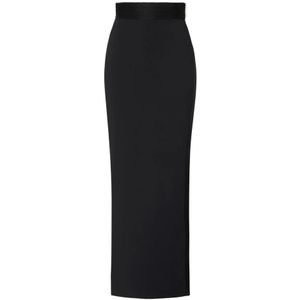 Elisabetta Franchi, Dames, Rokken, Zwart, Maat: XS Satijn,