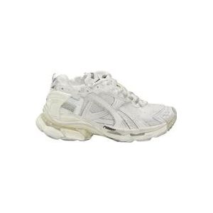 Balenciaga Witte Mesh Runner Sneakers , Multicolor , Heren , Maat: 43 EU