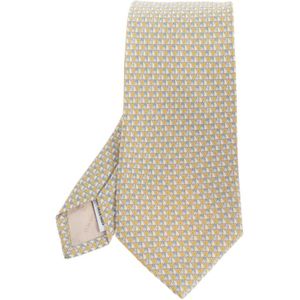 Ferragamo, Heren, Accessoires, Beige, Maat: ONE Size Zijde,