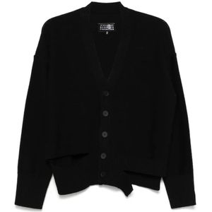 MM6 Maison Margiela, Dames, Truien, Zwart, Maat: M
