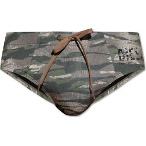 Diesel, Heren, Badkleding, Groen, Maat: 2XL Poliester,