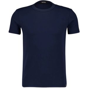 Tom Ford, Heren, Tops, Blauw, Maat: S Katoen,