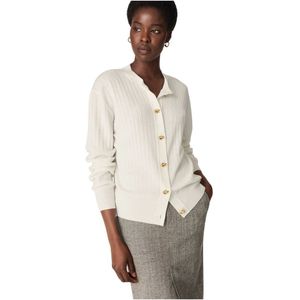 Bottega Veneta, Dames, Truien, Wit, Maat: M Wol,