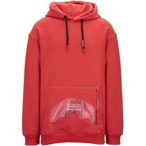 Sprayground, Heren, Sweatshirts & Hoodies, Rood, Maat: XL Katoen,