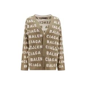 Balenciaga Beige Sweaters met 5.0cm Rand en 55.0cm Omtrek , Beige , Dames , Maat: L