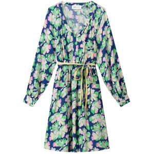 Pom Amsterdam, Dames, Jurken, Veelkleurig, Maat: L Viscose,