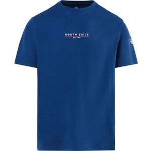 North Sails, Heren, Tops, Blauw, Maat: 2XL Katoen,