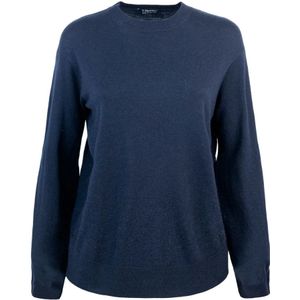 Max Mara Studio, Dames, Truien, Blauw, Maat: L Wol,