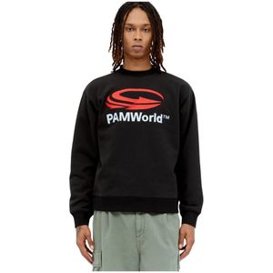 P.a.m., Heren, Sweatshirts & Hoodies, Zwart, Maat: L Katoen,