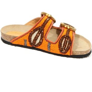 Maliparmi, Dames, Schoenen, Oranje, Maat: 36 EU Leer,