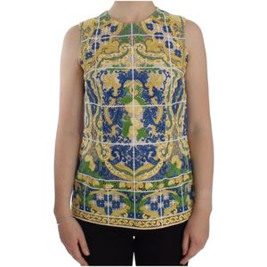 Dolce & Gabbana, Dames, Tops, Veelkleurig, Maat: XS