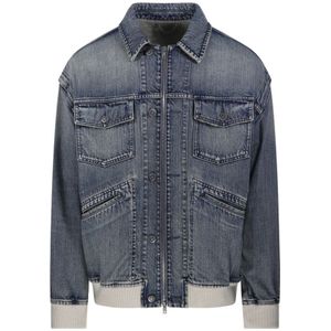 Golden Goose, Heren, Jassen, Blauw, Maat: S Denim,