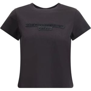 Alexander Wang, Dames, Tops, Zwart, Maat: M Katoen,