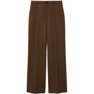 Gucci, Dames, Broeken, Bruin, Maat: XS Poliester,