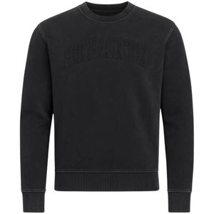 MC2 Saint Barth, Heren, Sweatshirts & Hoodies, Zwart, Maat: L Katoen,