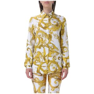 Blouse - Wit - Silk Baroque Print - Lange Mouwen