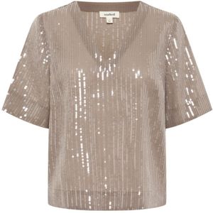 Soaked in Luxury, Dames, Blouses & Shirts, Grijs, Maat: L