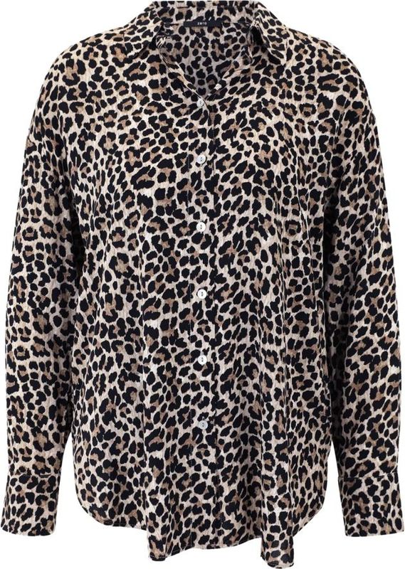 Zero, Dames, Blouses & Shirts, Bruin, Maat: S