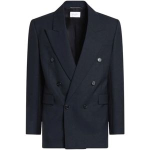 Saint Laurent, Heren, Jassen, Blauw, Maat: M