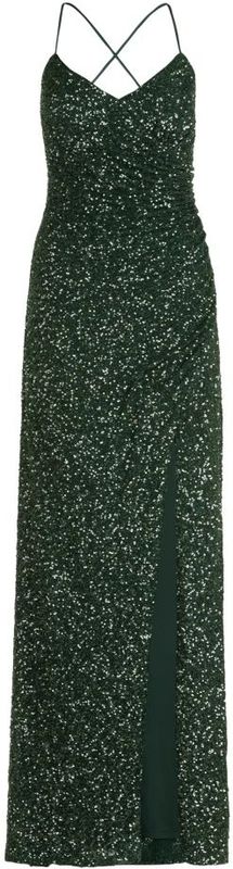 Vera Mont - Avondjurk - Groen - Elegante Avondjurk met Ruches