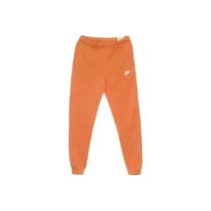 Nike Club Fleece Sweatpants voor heren , Orange , Heren , Maat: XL