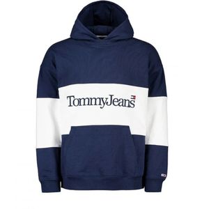 Tommy Jeans, Heren, Sweatshirts & Hoodies, Blauw, Maat: S Katoen,