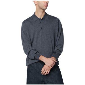 John Smedley, Heren, Tops, Zwart, Maat: M Wol,