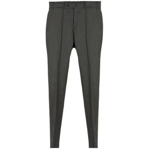 Incotex, Heren, Broeken, Grijs, Maat: M Wol,