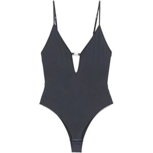 Diesel, Dames, Tops, Zwart, Maat: M Polyamide,