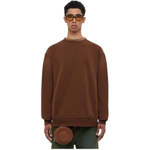 Flâneur, Heren, Sweatshirts & Hoodies, Bruin, Maat: 2XL Velours,