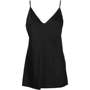 Max Mara, Dames, Tops, Zwart, Maat: 2XS Katoen,