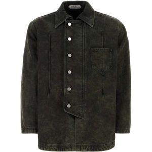 Namacheko, Heren, Jassen, Zwart, Maat: M Denim,