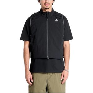 Nike, Heren, Jassen, Zwart, Maat: L