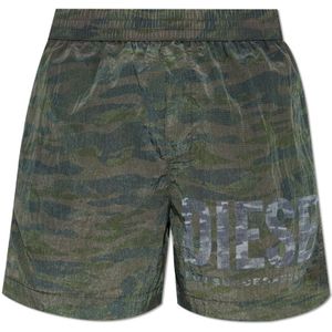 Diesel, Heren, Badkleding, Grijs, Maat: 3XL