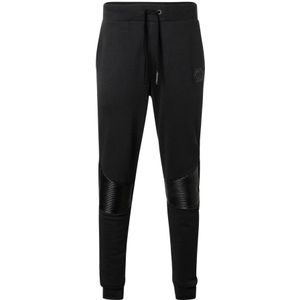 Philipp Plein, Heren, Broeken, Zwart, Maat: S Katoen,