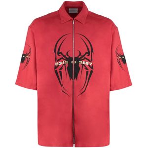 Vetements, Heren, Overhemden, Rood, Maat: S Katoen,