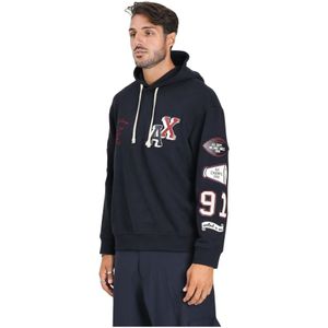 Armani Exchange, Heren, Sweatshirts & Hoodies, Blauw, Maat: XL Katoen,