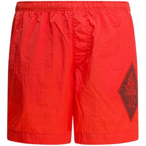 C.p. Company, Heren, Badkleding, Rood, Maat: L Polyamide,