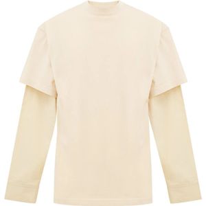 Balenciaga, Heren, Tops, Beige, Maat: S Katoen,