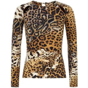 Roberto Cavalli, Dames, Tops, Veelkleurig, Maat: XS