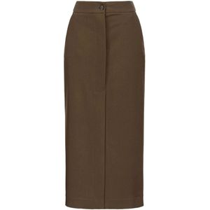 Pinko, Dames, Rokken, Groen, Maat: S Viscose,