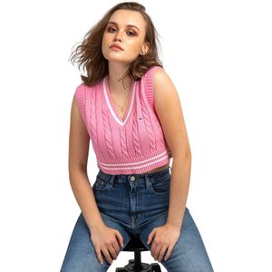 Tommy Hilfiger, Dames, Truien, Roze, Maat: XS