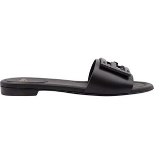 Fendi, Dames, Schoenen, Zwart, Maat: 36 1/2 EU Leer,