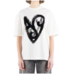 Acne Studios, Dames, Tops, Wit, Maat: XL Katoen,